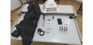 POLÍCIA MILITAR PRENDE AUTOR DE FURTO A RESIDÊNCIA E RECUPERA MATERIAIS