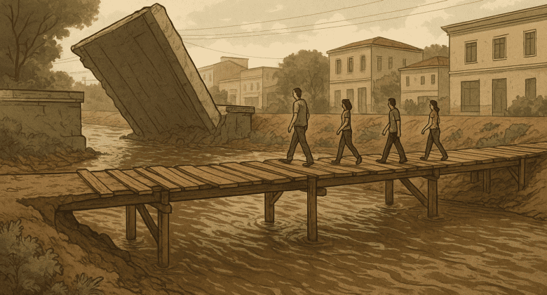 A enchente e os sonhos de uma cidade