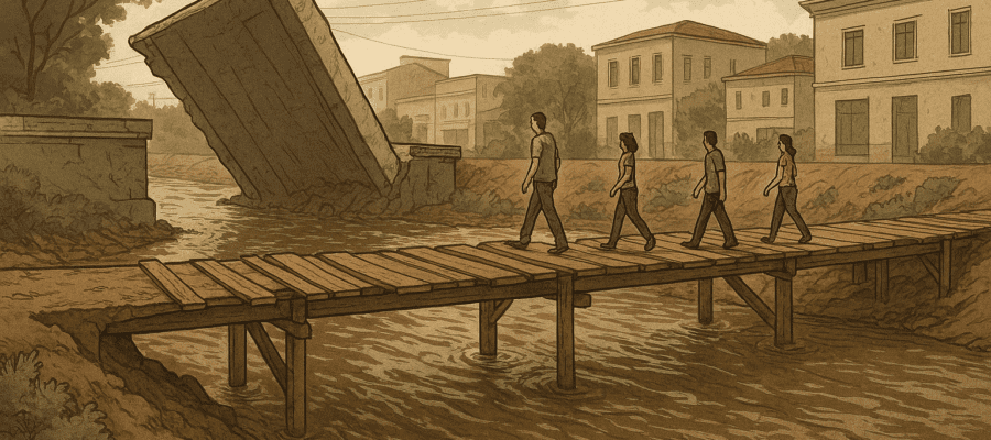 A enchente e os sonhos de uma cidade