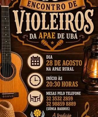 APAE Ubá Retoma Encontro de Viola
